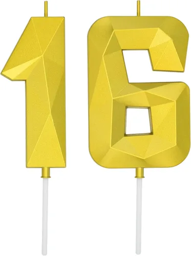 Vista 156 de DERVENTA Vela Grande de Cumpleaños Número 3D Verde Luminoso de 3.7 Pulgadas Celebración de Fiesta Aniversario Decoración Adorno para Pastel 1 Pieza