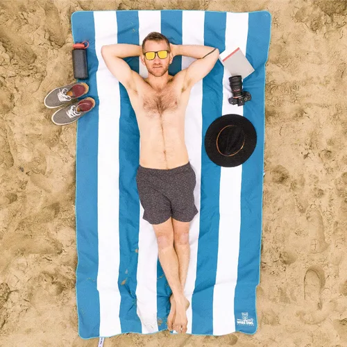Vista 4 de Wise Owl - Toalla de playa de microfibra (7' x 4') – toalla de playa extra grande de secado rápido, superabsorbente, toalla de playa y natación