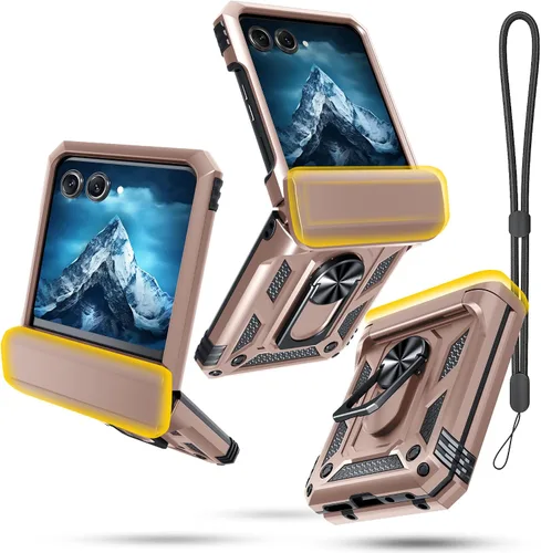 Vista 13 de Funda con cordón para Moto Razr 2026/2025/2024, Razr+ Plus 2026/2025/2024 Negro