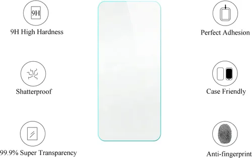 Vista 5 de Case Compatible for Huawei P30 lite New Edition Phone Case Stand Cover [with 1* TempeBlack Glass Screen Protector] Hybrid Case