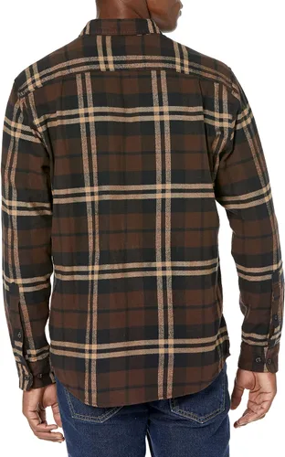 Vista 3 de Tienda Essentials Camisa de franela de manga larga para hombre (disponible en tallas grandes y altas)