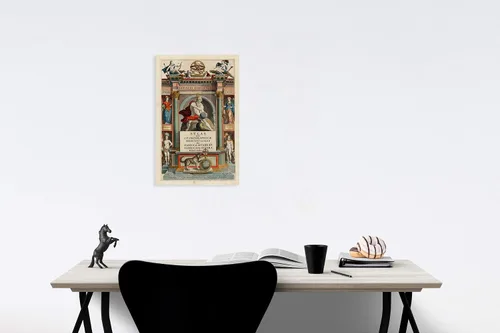Vista 2 de Historic Pictoric Art Print : Atlas Sive Cosmographicae Meditationes De Fabrica Mundi et Fabricati Figura, 1623, 1623, Vintage Wall Art : 08in x 12in
