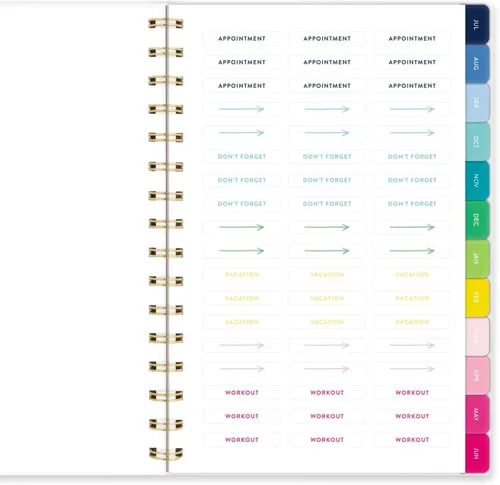 Vista 8 de AT-A-GLANCE Planificador académico 2025-2026, simplificado por Emily Ley, semanal y mensual, 5-1/2 x 8-1/2 pulgadas, pequeño, pestañas mensuales