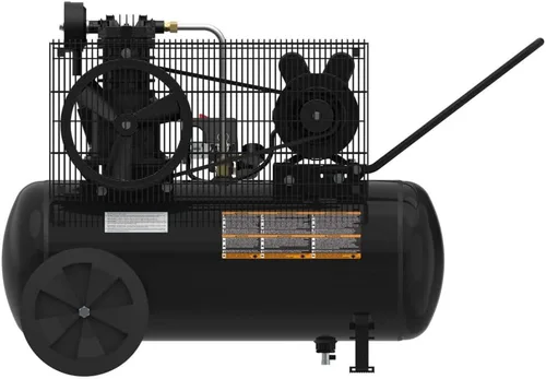 Vista 4 de CAMPBELL HAUSFELD Compresor de aire horizontal de 15 galones, compresor de aire portátil con bomba de una sola etapa, doble voltaje, 175 PSI máximo