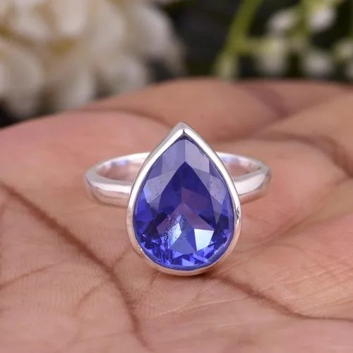 Vista 81 de PANOPLY Bio Pink Doublet Quartz Solid 925 Sterling Silver Ring for Women