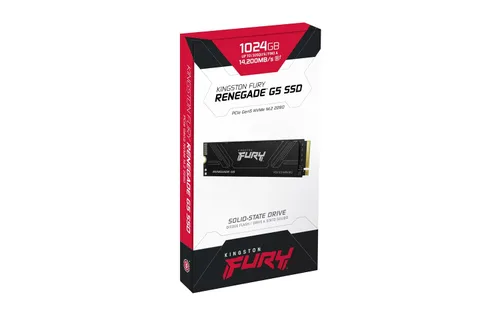 Vista 4 de Kingston FURY Renegade G5 1024GB NVMe SSD PCIe 5.0 M.2 2280 Hasta 14,8000MB/s SFYR2S/1T0
