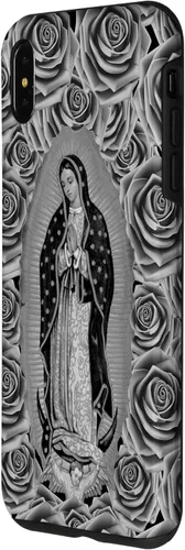 Vista 23 de Funda para iPhone 11 Nuestra Señora Virgen De Guadalupe Virgen María Floral