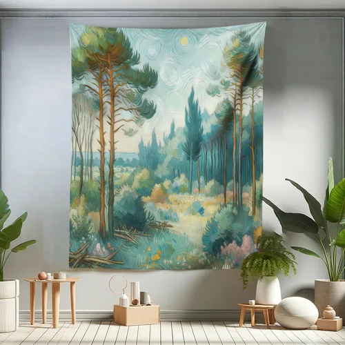 Vista 93 de Ambesonne Tapiz de arte afro, hombre negro fuerte con una corona de trazos impresión de pintura moderna, decoración de tela para colgar en la pared