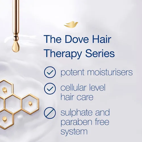 Vista 7 de Dove Champú de spa de hidratación para cabello seco con suero hialurónico, 13.5 onzas líquidas