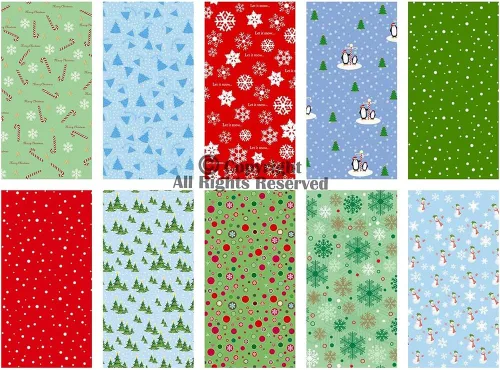 Vista 2 de Craftido -25 Options- 100% Cotton Quilting Fabric Bundles 10pcs Fat Quarters 18”x21”-Medium Weight 5.2 oz- Soft Cotton for Quilting, Sewing Project