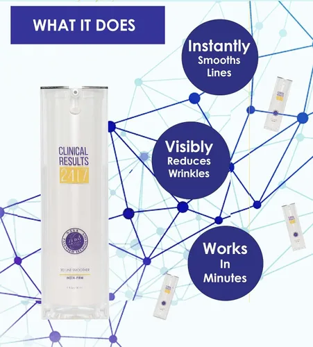 Vista 3 de Insta-Firm trabaja en minutos para levantar, firmes y suaves líneas, arrugas, ojos hinchados y patas de gallo - ¡instantáneamente! Tecnología