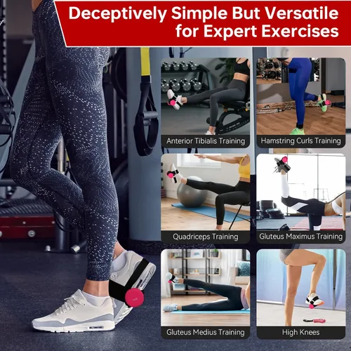 Vista 2 de Pesas de tobillo ajustables para hombres y mujeres, paquete de 2 unidades, correas de entrenamiento de tobillo para entrenamiento de gimnasio