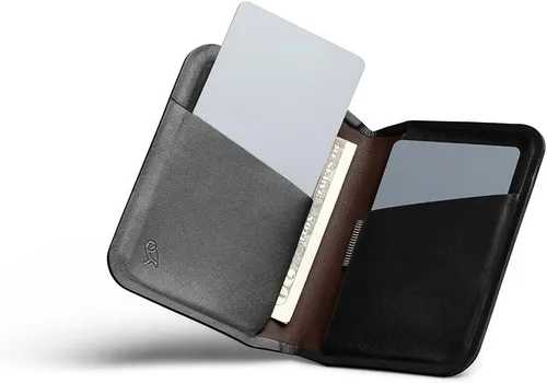 Vista 3 de Bellroy Apex - Cartera delgada de cuero plegable delgada, protección RFID), Raven