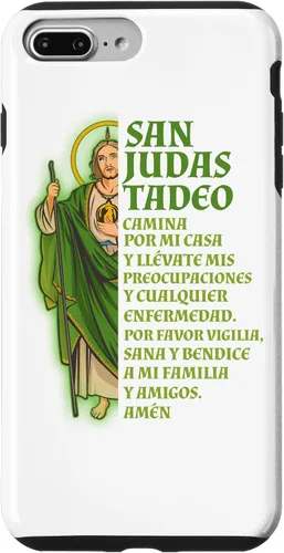 Vista 12 de Funda para iPhone 16 San Judas Tadeo con Oración