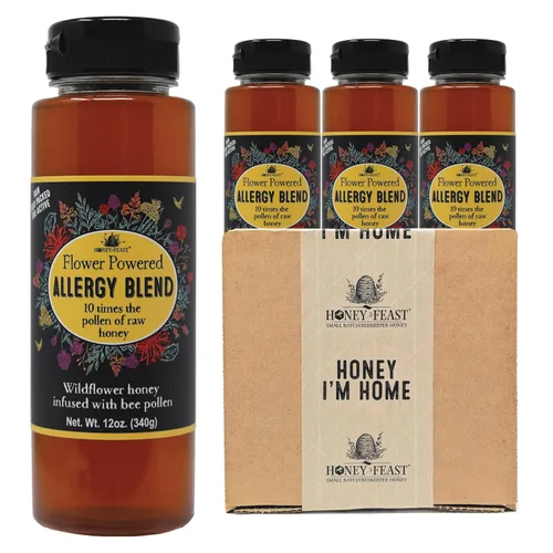 Vista 42 de Honey Feast Flower Powered Allergy Blend 10 veces miel, 12 onzas
