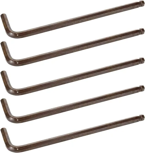 Vista 16 de Llave hexagonal de 1/16" Llave Allen de extremo de bola en forma de L -10 piezas