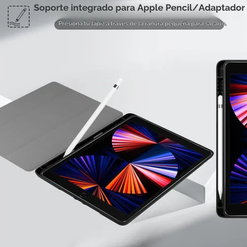 Vista 4 de DONGKE Funda compatible con iPad de 10.2 pulgadas 2021 2020 2019 iPad de 9ª/8ª/7ª generación con soporte para lápices, funda protectora delgada