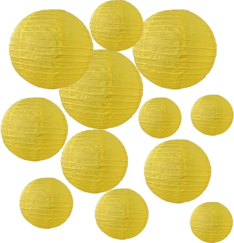 Vista 4 de 12 linternas de papel blanco de 6 pulgadas decorativas chinas, lámparas de papel redondas japonesas colgantes para cumpleaños, bodas, Navidad
