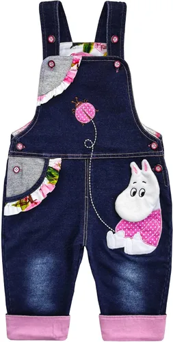 Vista 47 de KIDSCOOL SPACE Bebé Algodón 3D Dibujos Animados Suave Tejidos Vaqueros Monos