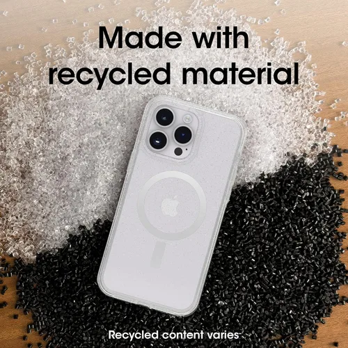 Vista 6 de OtterBox Funda para iPhone 14 Pro Max (solamente) Symmetry Series+ - Polvo de estrellas (transparente/brillantina), ultra suave, se ajusta a