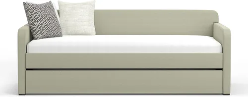Vista 4 de Glenwillow Home Sofá cama doble Piatta con nido enrollable en color beige