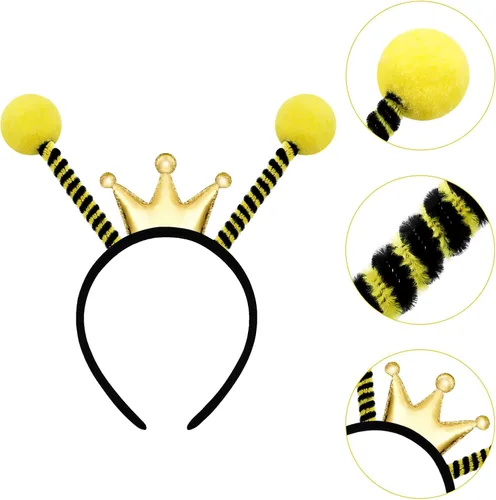 Vista 7 de FRCOLOR 9Pcs Bee Headbands for Party Bee Tentacle Headbands Bee Hair Hoop Tentacle Hair Band Costume Headband for Kids Adult