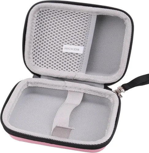 Vista 3 de WAIYUCN Estuche de transporte rígido de EVA para Miyoo Mini Plus, funda de consola de juegos de mano retro de 3.5 pulgadas (rosa)