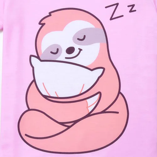 Vista 4 de CHILDRENSTAR Conjuntos de pijama para niñas y niños, pijamas de verano de algodón de manga corta