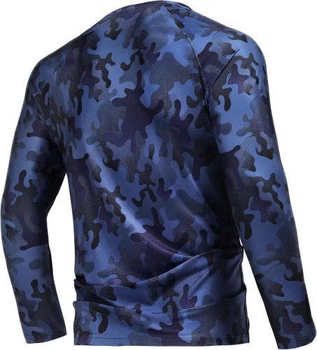 Vista 2 de Rodeel Camiseta de pesca de ajuste holgado para hombre, ventilada River Bluff Performance manga larga UPF 50