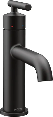 Vista 13 de Moen Gibson 6145BZG - Grifo de lavabo de baño moderno de un solo orificio dorado bronce con placa opcional, 6145BZG