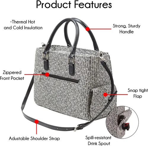 Vista 6 de Primeware – Bolsa aislante para bebidas con bolsa de 3 litros Almacenamiento térmico caliente y frío Dispensador portátil para vino, cócteles