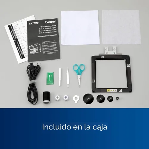 Vista 6 de Máquina de bordar de aguja única Brother Skitch alimentada por la aplicación móvil Artspira requerida, área de bordado de 4 pulgadas x 4 pulgadas
