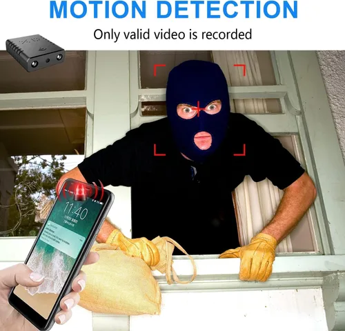 Vista 4 de Cámara espía más pequeña, detector de cámara oculta, cámara de seguridad WiFi inalámbrica HD1080P, cámara de niñera, monitor de bebé con visión