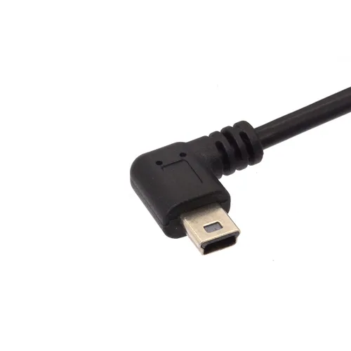 Vista 4 de Cable de carga de sincronización de datos Mini 5P a USB 2.0 en ángulo