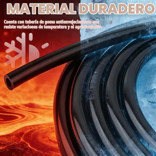 Vista 3 de Kit de manguera de limpiaparabrisas de 13.12 pies, kit de reparación de manguera de fluido flexible con 12 conectores y tabletas de líquido