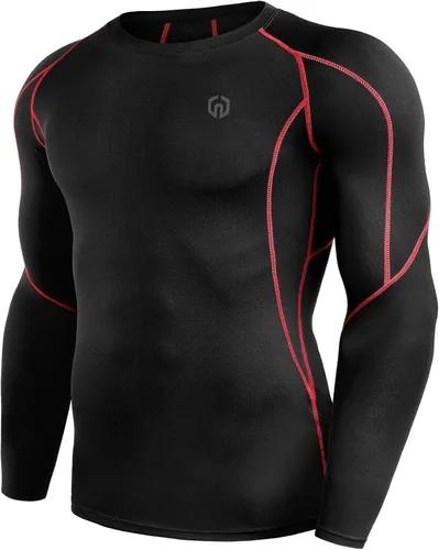 Vista 7 de Neleus - Camisas de compresión de manga larga para hombre, para ejercitarte, correr, 3 u.