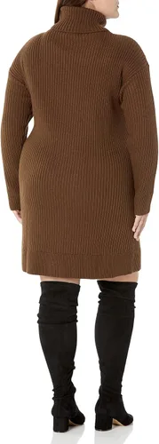 Vista 4 de The Drop Vestido de cuello alto acogedor Kayden para mujer
