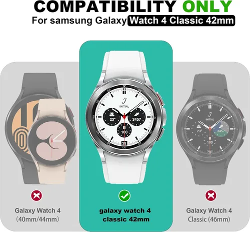 Vista 2 de Estuche T-ENGINE Compatible con Galaxy Watch 4 Classic de 42 mm (2021), No para Galaxy Watch de 42 mm en versión de 2018