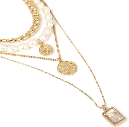 Vista 9 de Colgante de moneda de 2022 para mujer, collar de perlas y colgantes