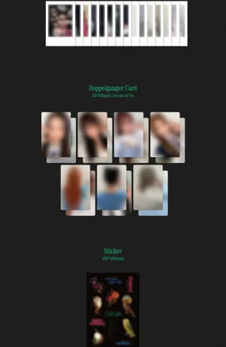 Vista 4 de Billlie the Billage of perception : chapter three 4th Mini Album Photobook+Lyric poster+Drawing paper+Photocard+Polaroid photo+Doppelganger