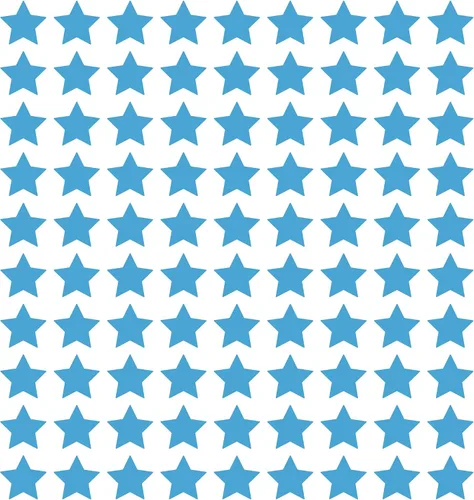 Vista 51 de LiteMark Calcomanías de vinilo mate extraíbles con diseño de estrella Blanco