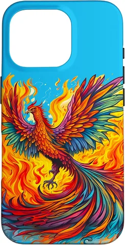Vista 19 de Fantasy Cute Rising Phoenix Flames Case for iPhone 15