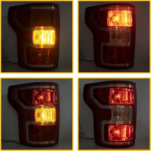 Vista 7 de Boine F150 - Luz trasera compatible con Ford F150 F-150 2018 2019 2020 - Lámpara de freno trasera del lado del conductor y del pasajero, bombilla