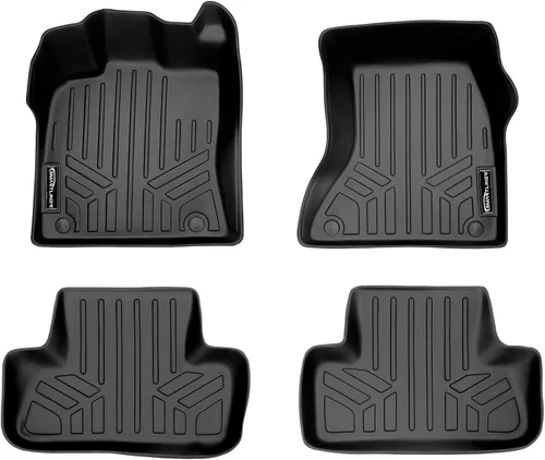 Vista 13 de MAXLINER Juego de alfombrillas de piso y forros de primera fila para Audi A4 / S4 Sedan / A4 Allroad 2017-2025