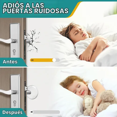 Vista 6 de Topes de puerta para pared, protectores de pared de silicona de 2 pulgadas, paquete de 6, transparentes