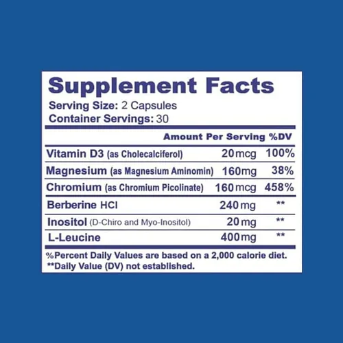 Vista 6 de METFORMINA Natural - Ayuda para bajar de peso - Apoyo al metabolismo - Dr. Salomon (60 cápsulas)
