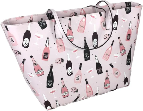 Vista 2 de Kate Spade Pop Fizz - Bolso de mano con estampado de margareta, color rosa