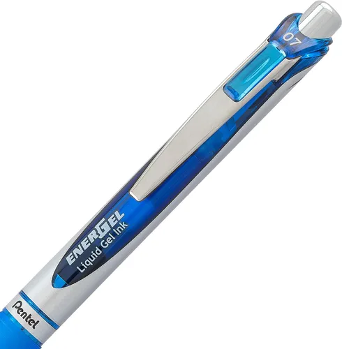 Vista 4 de Pentel EnerGel RTX - Bolígrafo de gel líquido retráctil, línea mediana, punta de metal, tinta de colores surtidos, paquete de 4 unidades (BL77BP4M)