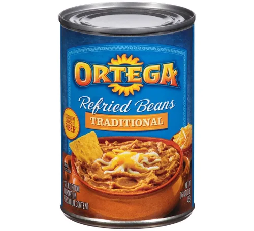 Vista 8 de Ortega Frijoles refritos, sin grasa, 16 onzas (paquete de 12)