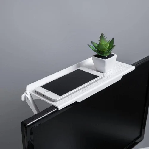 Vista 4 de 2 piezas de pantalla de TV estante superior para monitor de teléfono móvil/monitor de computadora/cajas multimedia/TV de pantalla plana